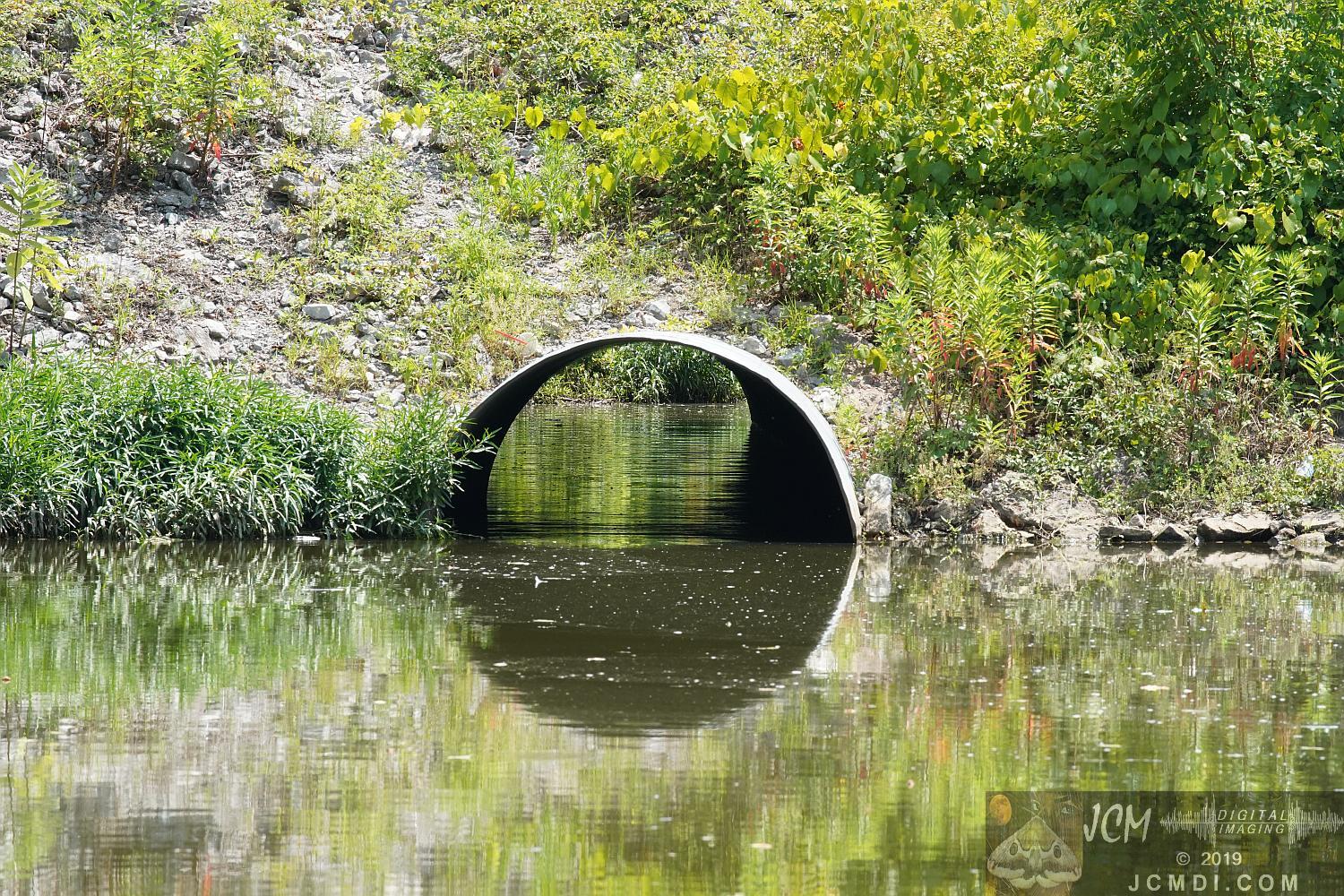 Old Hickory Lake tunnel under road